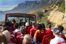 Red bus - blue Route